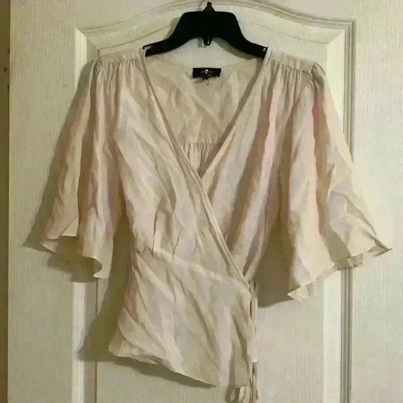 7 For All Mankind wrap top - Picture 1 of 5
